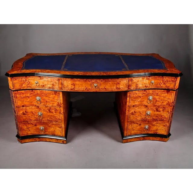 20th Century English Style Writing Table in Beech For Sale - Image 3 of 13