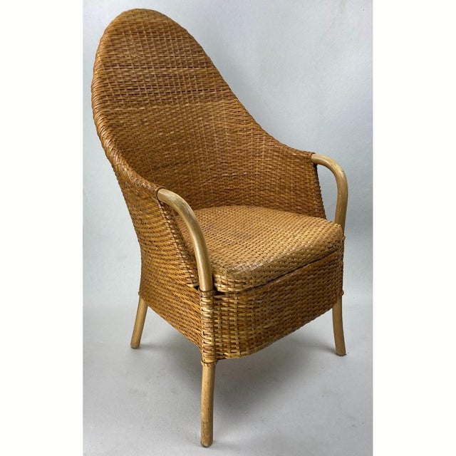 Webbing, Leather and Beech Armchair, 1970s For Sale - Image 14 of 18