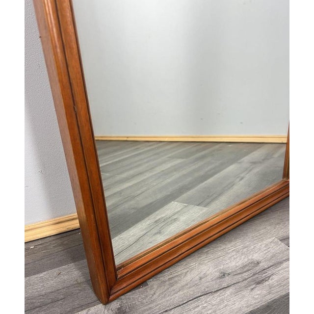 French Wall Mirror with Ornate Carved Oak Frame For Sale - Image 3 of 9