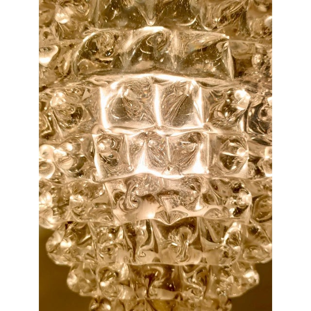 Rostrato Murano Glass and Brass Wall Lamp by Ercole Barovier for Barovier & Toso, Italy, 1940s For Sale - Image 12 of 14