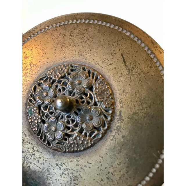 Antique Scandinavian Trinket Box in Bronze and Brass, 1920s For Sale - Image 4 of 7