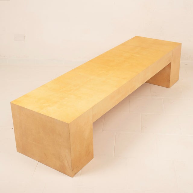 Mid-Century Parchment Custom Made Coffee Table from Tura Milano, 1970 For Sale - Image 13 of 18