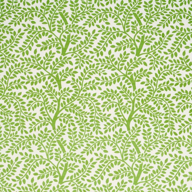 Contemporary Sample - Schumacher Temple Garden Ii Fabric in Green For Sale - Image 3 of 3