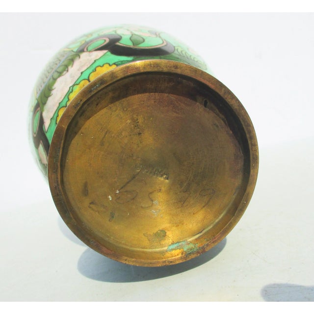 Vintage 1970s Chinese Enamel Vase For Sale In New York - Image 6 of 9