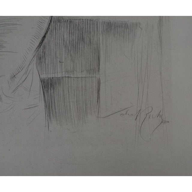 Alméry Lobel-Rich, Woman in the Window, Original Engraving For Sale - Image 4 of 8