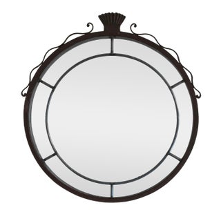 Vintage Wrought Iron Mirror For Sale