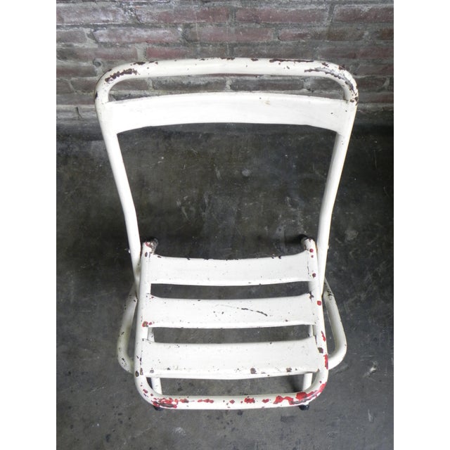 Vintage Industrial Steel Folding Chair, 1950s For Sale - Image 9 of 14
