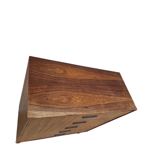 1970s Danish Modern Rosewood Dresser High Chest of Drawers For Sale In Philadelphia - Image 6 of 15