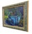Likely Original Still Life Oil Painting of Blue Planter With Flowers by R. Glidden, Framed 8" X 10" For Sale - Image 4 of 11