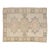 Vintage Turkish Oushak Rug in Cream and Sage Green Geometric Medallion For Sale