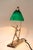 Green Art Deco Nickel-Plated and Opal Glass Table Lamp, Vienna, Austria, 1920s For Sale - Image 8 of 18