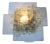 Pavo Sconce in Clear Murano Glass by Albano Poli for Poliarte, Italy, 1970s For Sale