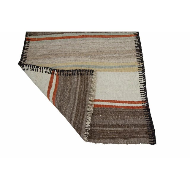 Mid 20th Century Modern Vintage Kilim Runner Rug For Sale - Image 5 of 7