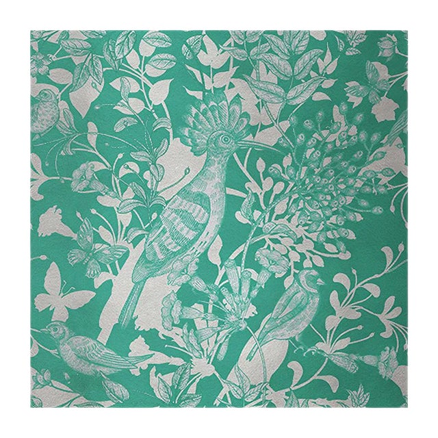 Hummingbird 4 Fabric Wall Covering by Chiara Mennini for Midsummer-Milano For Sale