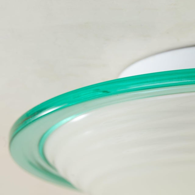 Modern 1960s Italian Murano Glass Flush Mount or Sconce in the Manner of Venini For Sale - Image 3 of 6