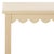 Spritely Home Heaven Scalloped Low Drawer Accent Table in Natural For Sale - Image 4 of 10