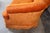 Mid Century Modern Mazor / Clyde Pearson Curved Bright Orange Velvet Tufted Sofa For Sale - Image 4 of 12