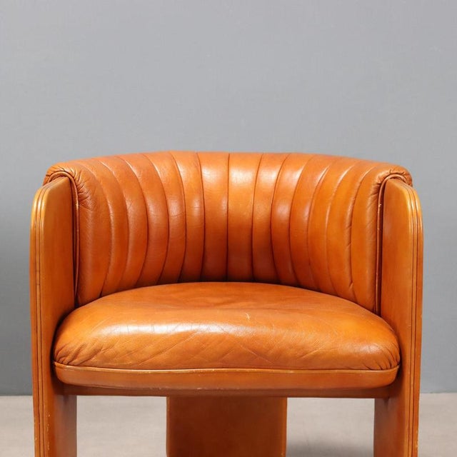 Alias Dinette Armchairs in Leather from Alias, 1970s, Set of 2 For Sale - Image 4 of 11