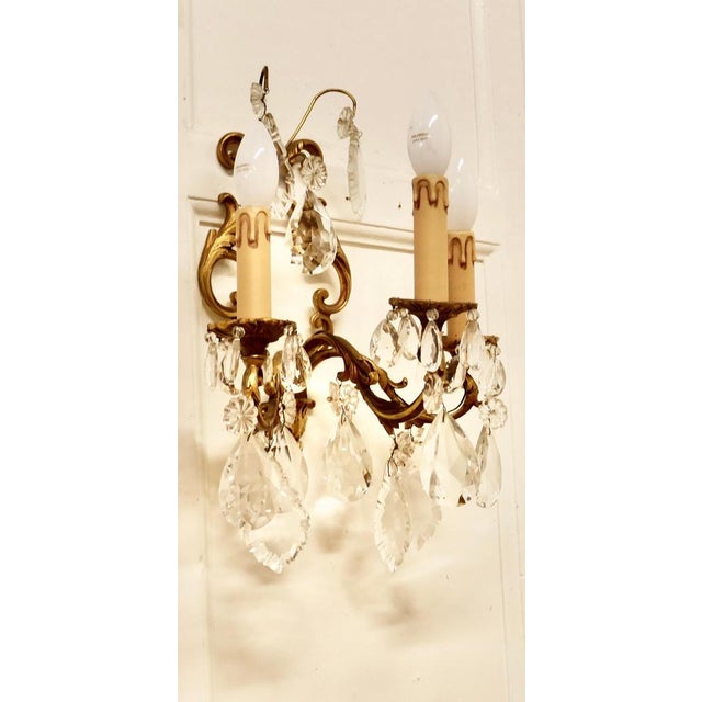 French Triple Wall Lights, 1920, Set of 2 For Sale - Image 6 of 12