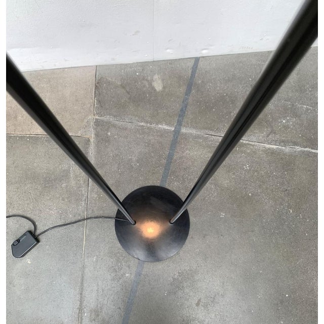 Black Vintage Italian Floor Lamp, 1980s For Sale - Image 8 of 18