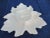 Mid 20th Century Vintage Porcelain Holland Mold White Leaf Serving Platter With Centered Dish and Spoon For Sale - Image 5 of 12