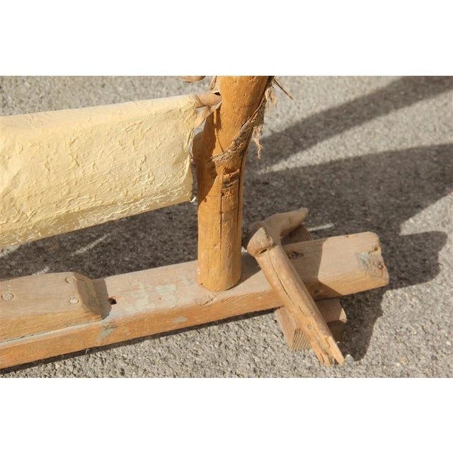 Parchment and Wood Floor Lamp, 1960s For Sale - Image 14 of 16