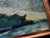 Blue Mid Century Abstract Seascape Painting Vintage Mod For Sale - Image 8 of 8