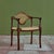 Studio Craft Walnut Armchair With Cane For Sale - Image 4 of 12