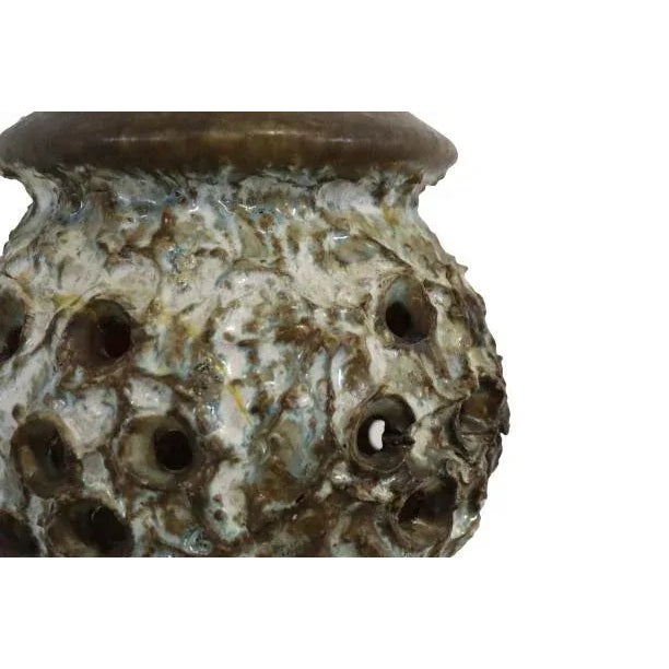 Brown Swedish Ceramic Hanging Light For Sale - Image 8 of 12