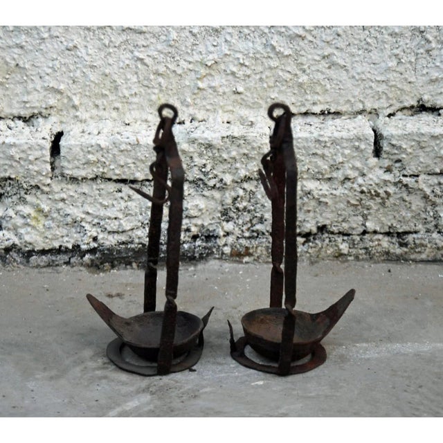 Chinese Vintage Hanging Oil Burner Candle Holder - a Pair For Sale - Image 3 of 5