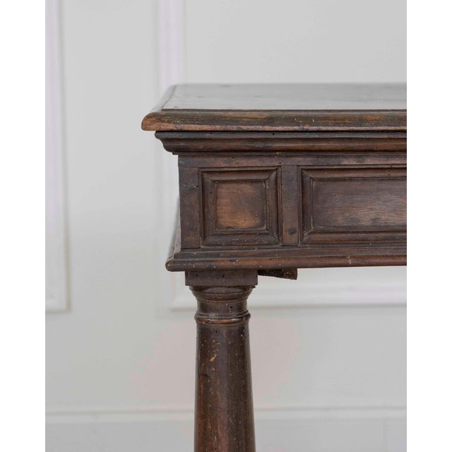 17th Century Italian walnut square side table For Sale - Image 11 of 12