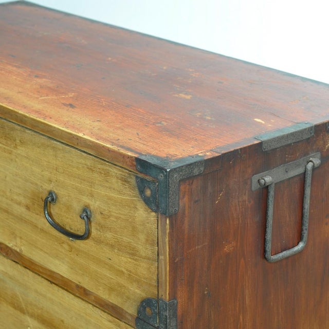 Japanese Tansu Chest of Drawers, 1870 For Sale - Image 6 of 14