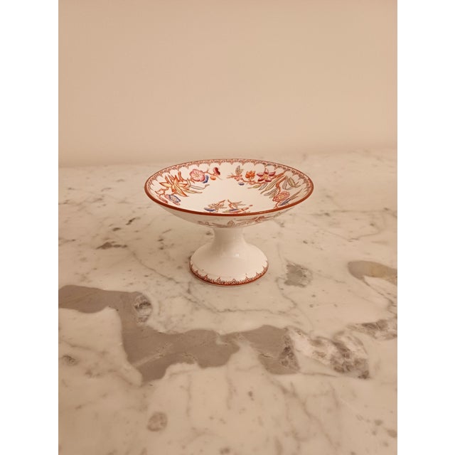 Ceramic Antique French Porcelain Tea andCoffee Set Minton 252 Pattern by Sarreguemines, 1900, Set of 4 For Sale - Image 7 of 16