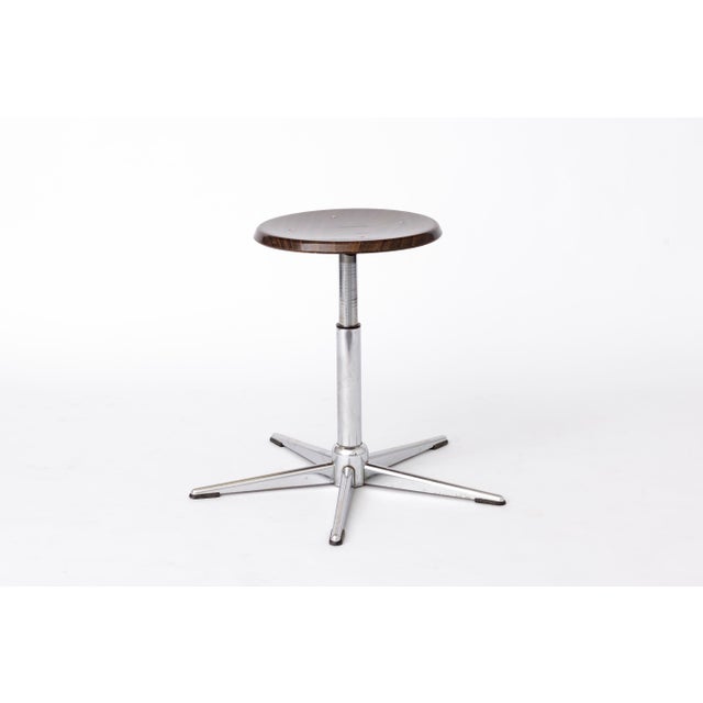 Vintage Industrial Stools in Chrome, 1970s, Set of 4 For Sale - Image 15 of 18