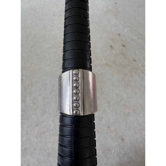 Mid-Century Modern Vintage Sterling Silver Wide Band Ring For Sale - Image 3 of 5