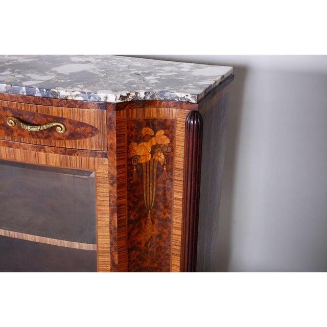 Art Deco Mahogany, Marble and Bronze Buffet by Paul Follot, France, 1920s For Sale - Image 6 of 18