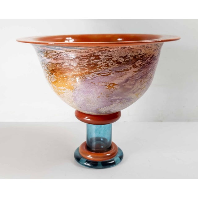 Mid-Century Modern Mid-Century Modern Scandinavian Art Glass Centerpiece Bowl Kjell Engman for Kosta Boda For Sale - Image 3 of 13