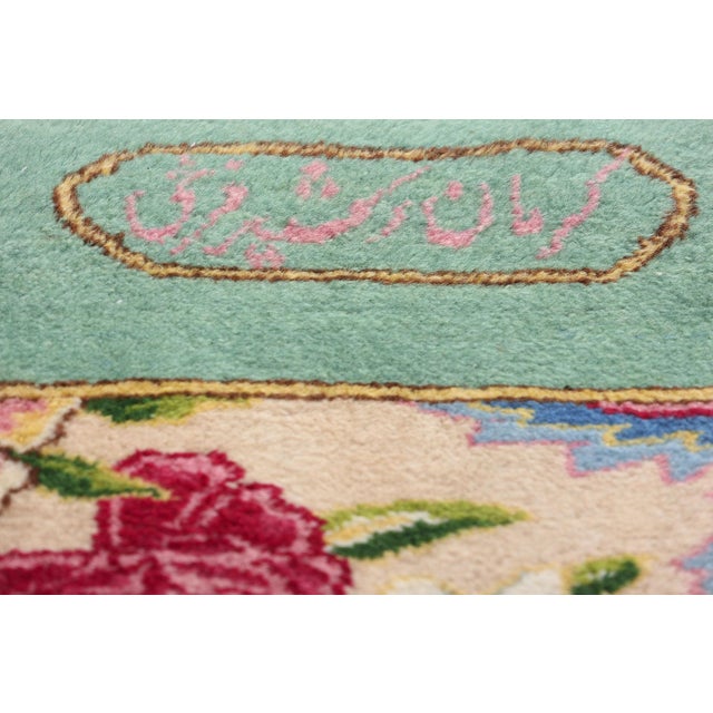 Textile Rashid Farrokhi Vintage Persian Kerman Rug - 03'03 X 19'09 For Sale - Image 7 of 11
