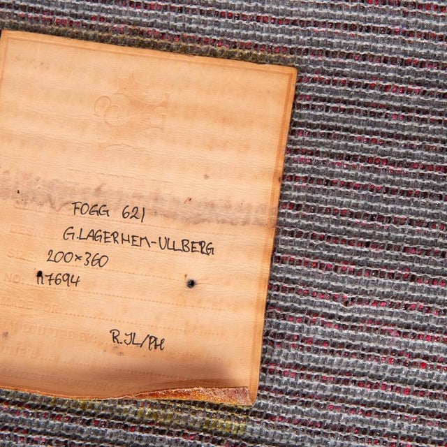Fogg Rug in Red Linen from Kasthall For Sale - Image 5 of 8
