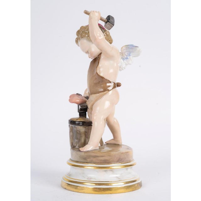 Antique Porcelain Sculpture from Meissen, 1800s For Sale - Image 6 of 10