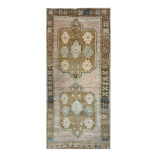 1950s Old Turkish Anatolian Area Rug 2x4 For Sale