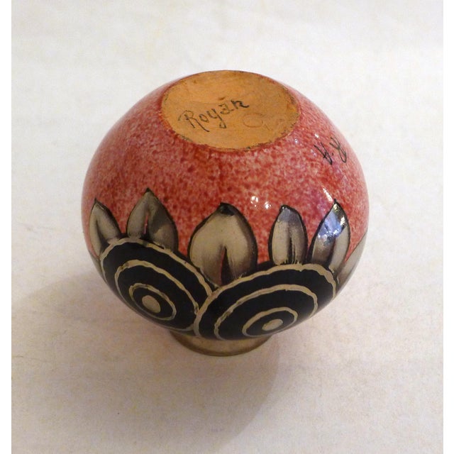 Vintage Art Deco Ball Vase by A. Renoleau, 1920 For Sale - Image 6 of 11
