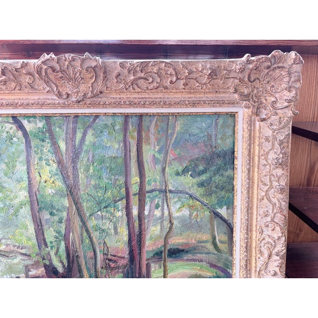 Wood Reine Cimère, Salon, 1964, Oil Painting on Canvas, Framed For Sale - Image 7 of 17