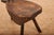Wood Wooden 3-Legged Stool with Backrest For Sale - Image 7 of 11