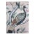 Elevate your interior with this elegant hand painted wallpaper sample, featuring a graceful bird resting among delicate...
