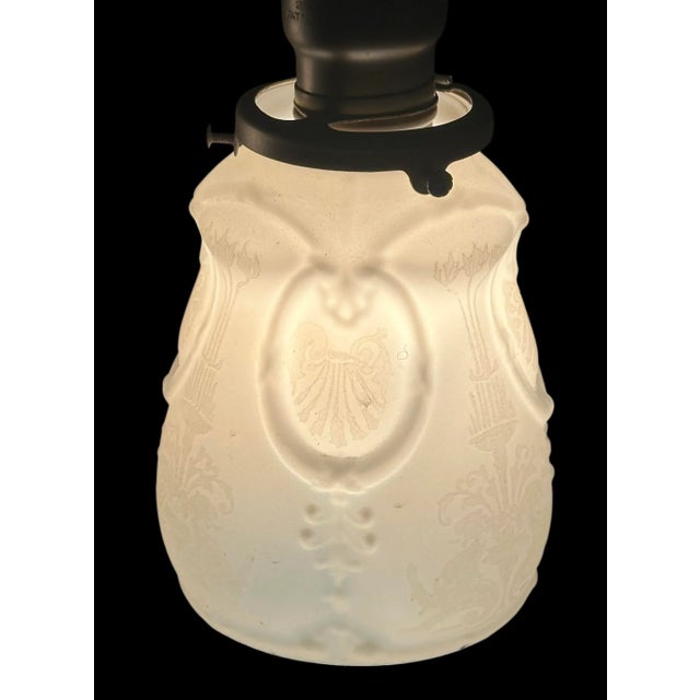 Metal 1910s Two Light Sheffield Chandelier For Sale - Image 7 of 7