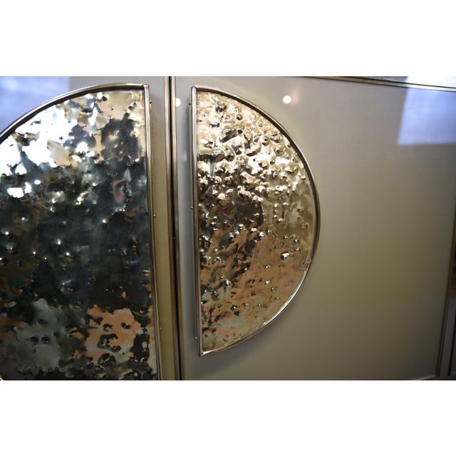 Sideboard in HGold Glass and Brass from Justfurnituress SRL For Sale - Image 16 of 17