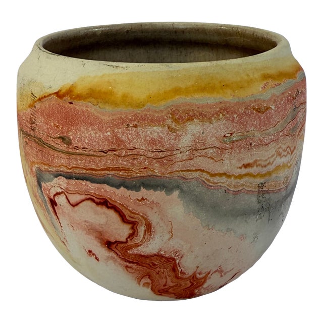 Vintage Nemadji Pottery Vase For Sale