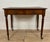 Antique English Style Wooden Writing Table with Leather Top and Drawers, 1930s For Sale - Image 3 of 13