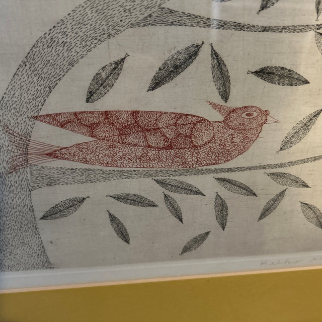 Abstract Original Vintage Etching by Keiko Minami For Sale - Image 3 of 10